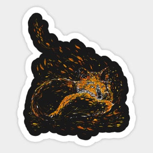 cameo fox Sticker